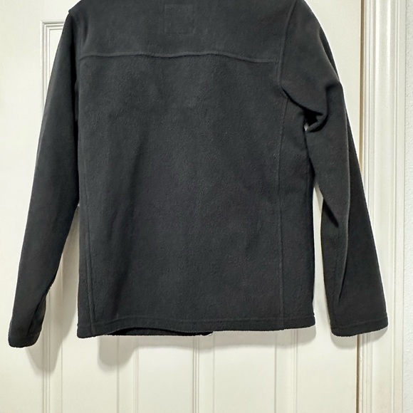 North Face boys fleece jacket size L, black, xlnt cond, zippered pockets - Picture 4 of 5